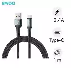 Cáp sạc nhanh BWOO Type-C X288C dài 1M