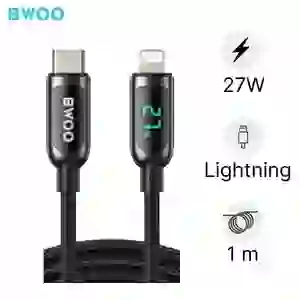 Cáp sạc nhanh BWOO Type-C to Lightning PD 27W X276 dài 1.2M