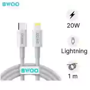 Cáp sạc nhanh BWOO Type-C to Lightning PD 20W X193 dài 1M