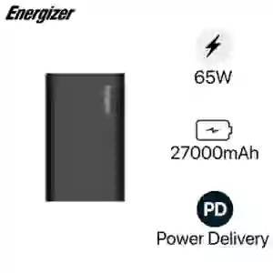 Pin sạc dự phòng Energizer 27000mAh/3.7V Li-Polymer PD 65W XP27001