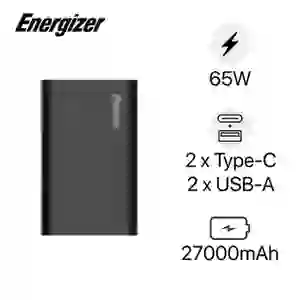 Pin sạc dự phòng Energizer 27000mAh/3.7V Li-Polymer PD 65W XP27001
