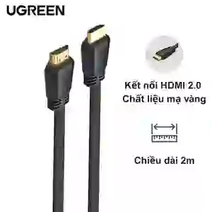 Cáp Ugreen HDMI to HDMI Flat 2M ED015 70159