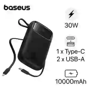 Pin sạc dự phòng Baseus Qpow2 màn hình số 10.000mAh 30W kèm 2 cáp type C