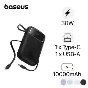 Pin sạc dự phòng Baseus Qpow2 màn hình số 10.000mAh 30W kèm 2 cáp type C