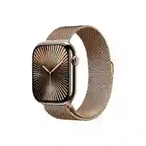 Apple Watch Series 10 46mm 4G Viền Titan Vàng Dây Thép Vàng - Đã kích hoạt