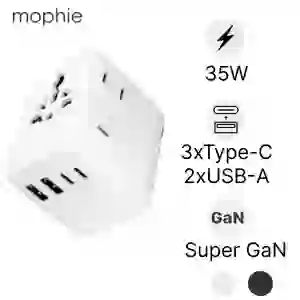 Sạc du lịch Mophie Essentials 3C2A PD GAN 35W
