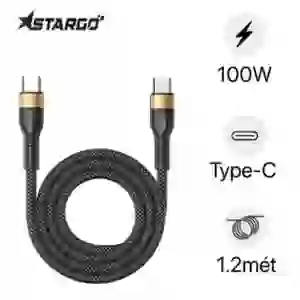 Cáp Stargo Ultralink C2 từ tính Type-C to Type-C 100W 1.2M