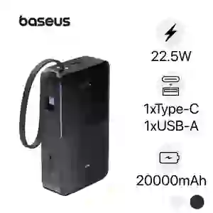 Pin dự phòng Baseus Enerfill Bipow 2 Pro màn hình số 20.000mAh 22.5W kèm cáp