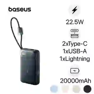 Pin dự phòng Baseus Enerfill FC11 màn hình 20.000mAh 22.5W tích hợp cáp C+L