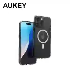 Ốp lưng iPhone 16 Pro Aukey Magnetic Clear PC-TM20D