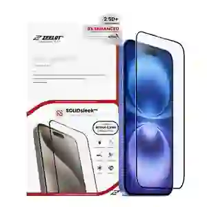 Dán kính cường lực màn hình Apple iPhone 16 Plus/15 Plus Zeelot Solidsleek Full Cao Cấp