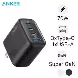 Sạc Anker 4 cổng 3C1A GAN 70W A121C