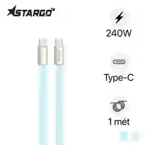 Cáp StarGO slim silicone USB-C to C 240W 1m