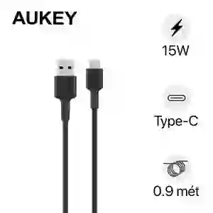 Cáp Aukey CB-DAC05 USB-A to C 0.9m