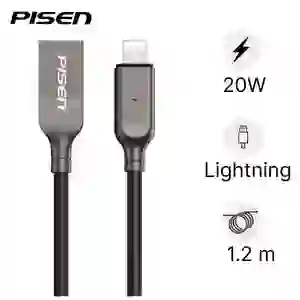 Cáp Lightning tự ngắt 1.2m Pisen AL26