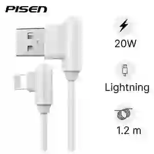 Cáp sạc Lightning 1m Pisen Powerteen