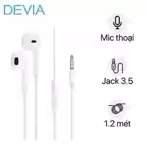 Tai nghe In-Ears Devia Smart Earpods có mic