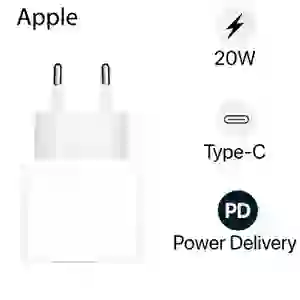 Sạc nhanh Apple iPhone 20W Type-C PD MHJE3ZA Chính Hãng