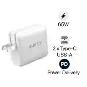 Sạc AUKEY PD 65W 2C+1A PA-D9 Trắng