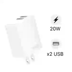 Sạc BWOO 2 cổng USB-A kèm cáp Micro US CDA64V