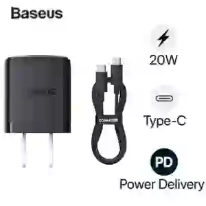 Sạc nhanh Baseus Palm 1C 20W US ( kèm cáp mini C to C 60W dài 1m )