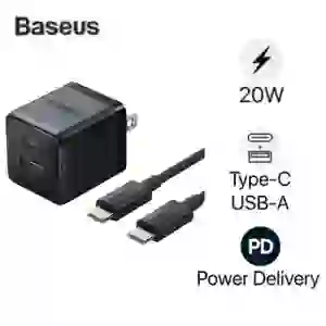 Sạc nhanh Baseus Palm 1C1A 20W US ( kèm cáp mini C to C 60W dài 1m )