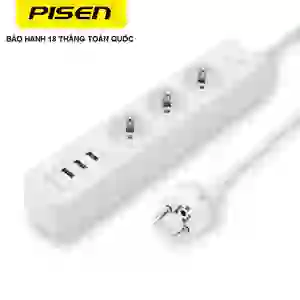 Ổ Cắm Điện Pisen 303-EP (3 USB - 3 AC)