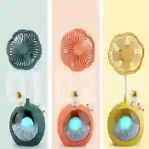 Quạt Mini đèn hình bông hoa HD6604 ( Màu Ngẫu Nhiên )
