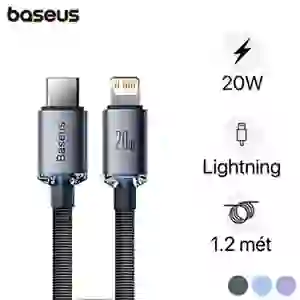 Cáp Baseus Crystal Shine USB-C to lightning dài 1.2M