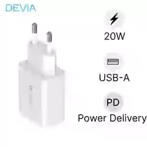 Củ Sạc Devia 1 Cổng EU V3 Trắng