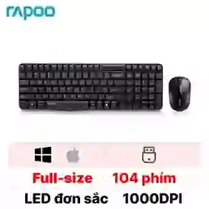 Combo bàn phím + Chuột không dây Rapoo X1800S