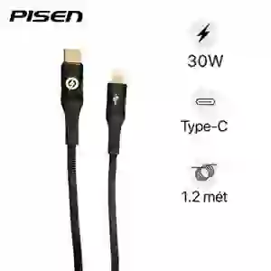 Cáp sạc nhanh tự ngắt Pisen Pro FOX INTELLIGENT C L 30W 1.2M