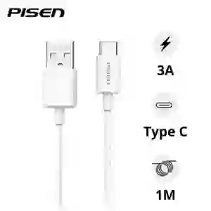 Cáp sạc Pisen - Mr White USB-A to C 1m 3A
