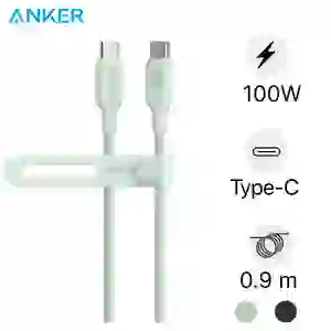 Cáp Anker 543 USB-C to USB-C Nylon BIO-BRAIDED dài 0.9M A80E5