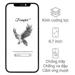 Ép kính iPhone 12 Pro Max chính hãng Feaglet
