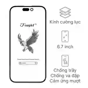 Ép kính iPhone 14 Pro Max chính hãng Feaglet