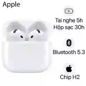 Tai nghe Bluetooth Apple Airpods 4 2024 chống ồn chủ động (MXP93) - Cũ trầy xước