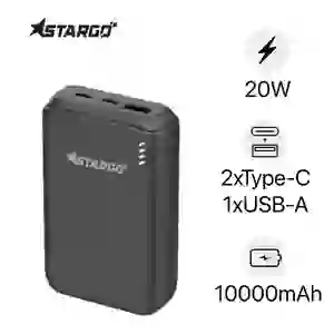 Pin dự phòng StarGO Star X1 Power 2C1A 10000mAh tích hợp cáp Type-C