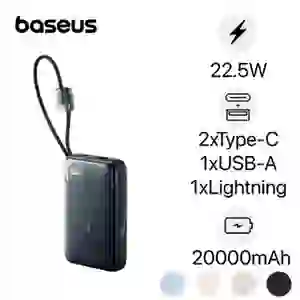 Pin dự phòng Baseus Enerfill FC11 màn hình 20.000mAh 22.5W tích hợp cáp C+L
