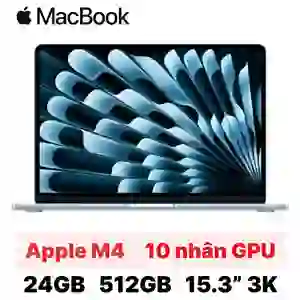 Macbook Air 15 inch M4 10CPU 10GPU 24GB 512GB 2025 - Cũ trầy xước