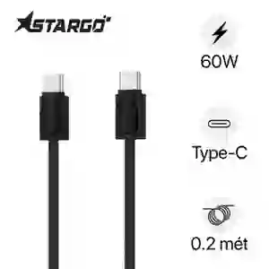 Cáp StarGO R2 USB-C to C 60W 0.2m