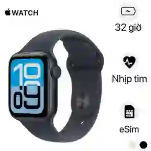 Apple Watch SE 3 44mm 5G Viền nhôm Dây cao su Size M/L - Đã kích hoạt