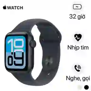 Apple Watch SE 3 44mm GPS Viền nhôm Dây cao su Size M/L - Cũ đẹp