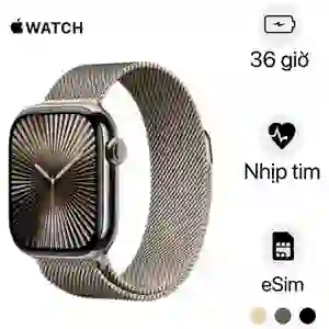 Apple Watch Series 10 42mm 4G Viền titan Dây thép - Cũ đẹp