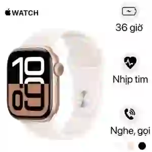 Apple Watch Series 10 42mm GPS Viền nhôm Dây cao su Size M/L - Đã kích hoạt