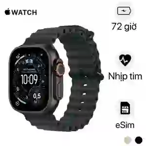 Apple Watch Ultra 3 49mm 5G Viền titan Dây cao su Size S/M - Cũ đẹp