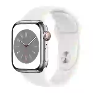 Apple Watch Series 8 45mm GPS Viền thép Dây cao su - Cũ trầy xước