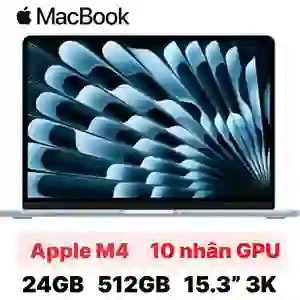 MacBook Air 15 inch M4 10CPU 10GPU 24GB 512GB 2025 sạc 70w - Cũ đẹp