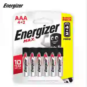 Pin tiểu Energizer Max AAA (4+2 viên/vỉ) E92 BP4+2