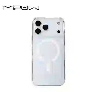 Ốp lưng iPhone 17 MIPOW Tempered Glass with MagSafe Transparent